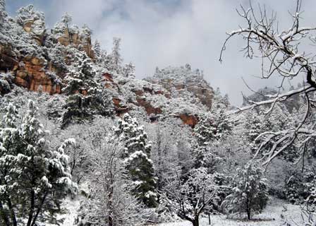 West Fork Trail Winter Snow